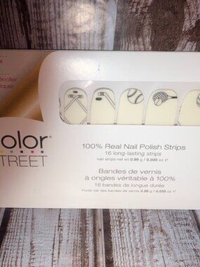 Game On Color Street Nail Polish Strips Retired Sports Overlay